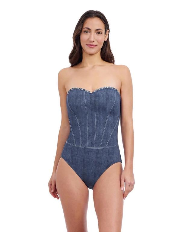 Купальник бандо Gottex р. 42 Синий (E25022013-jeans)
