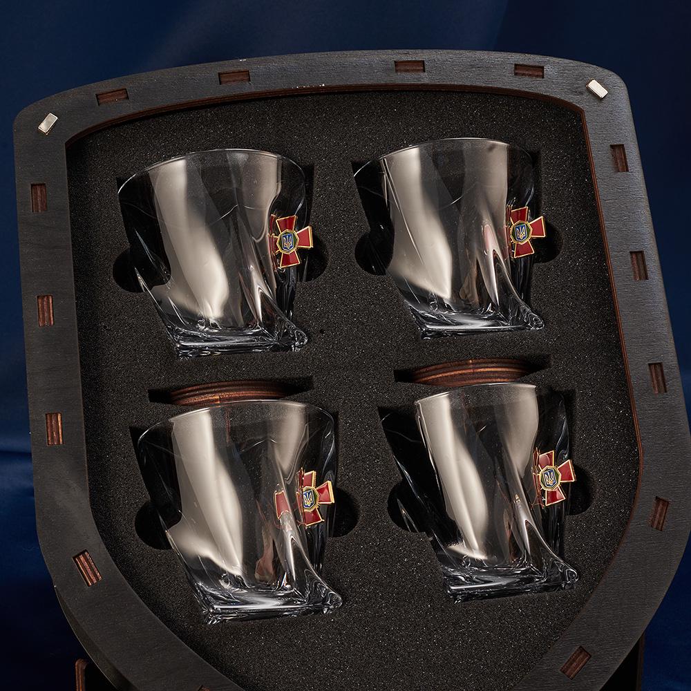 Подарочный набор рюмок с шевроном Национальная гвардия большой (28415109) - фото 4 Подарочный набор рюмок с шевроном Национальная гвардия большой (28415109) - фото 4