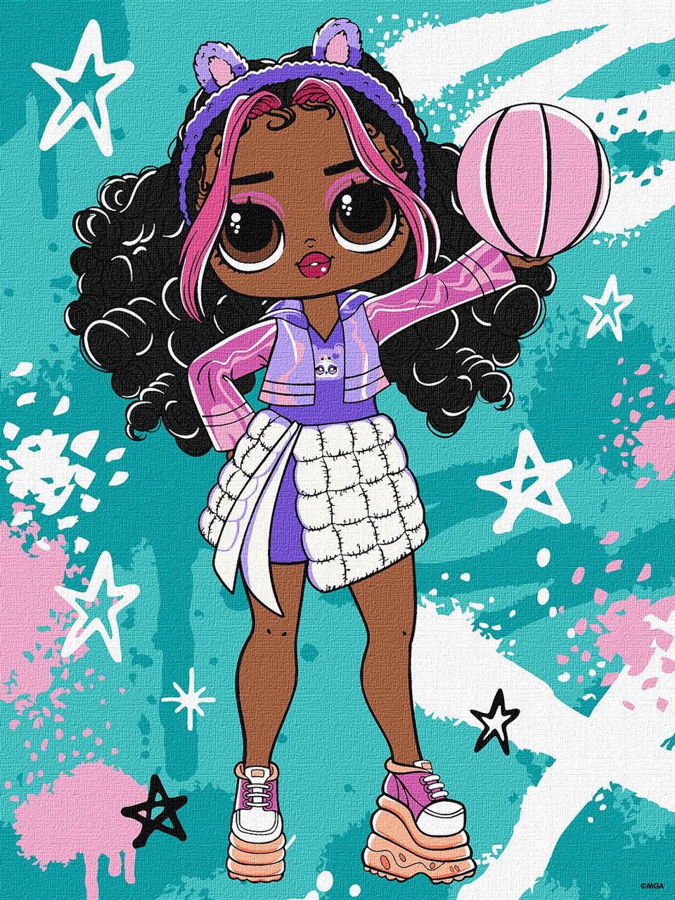 Картина по номерам Ideyka Tweens LOL Skate Dance Hoops Cutie 30х40 см (2824290072)