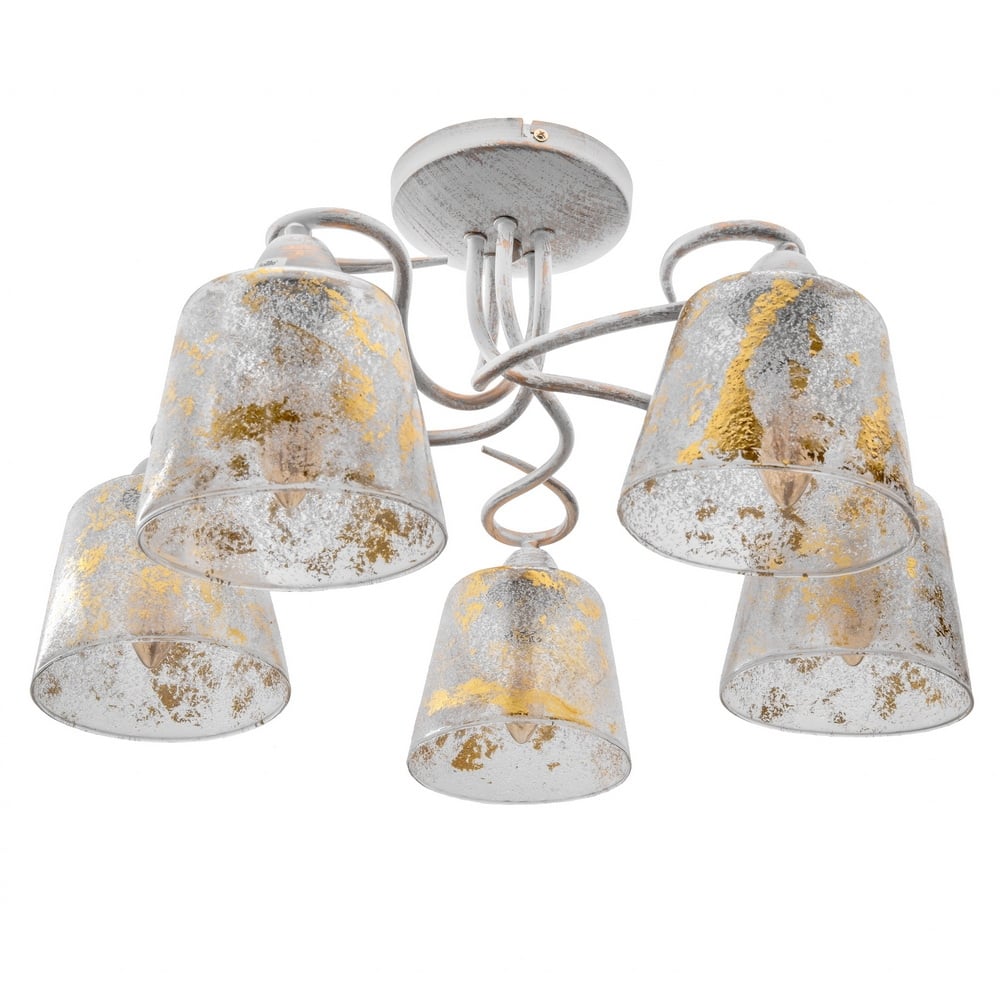 Люстра Brille BKL-595S/5 E14 WH/G (23-324)