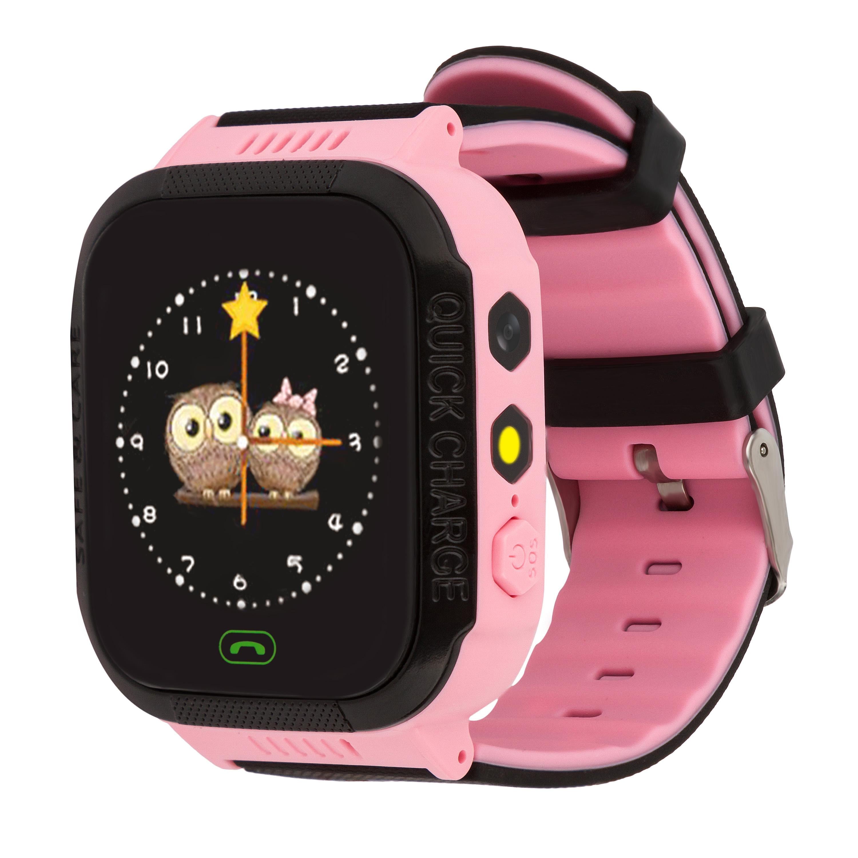 Детские смарт часы-телефон с GPS Discovery iQ4300 Camera LED Light Pink