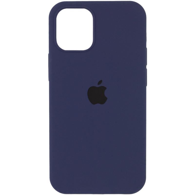 Протиударний Чохол Silicone Case Full Protective (AA) для Apple iPhone 15 Pro Max (6.7") Темний Синій / Midnight Blue