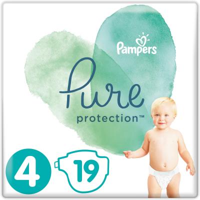 Підгузок Pampers Pure Protection р. 4 Maxi 9-14 кг 19 шт. (8001841023298) - фото 1