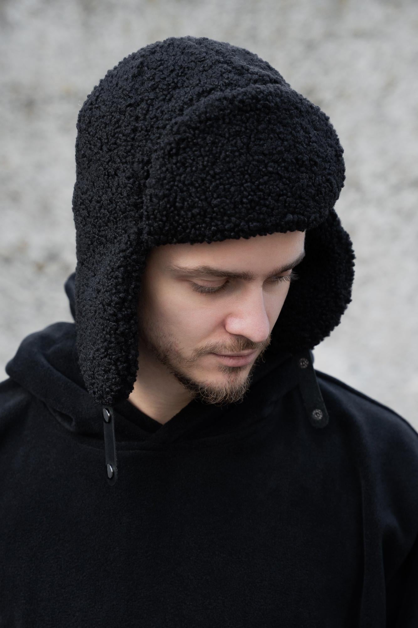 Шапка вушанка Without Brand Celebrity Black (8055939)