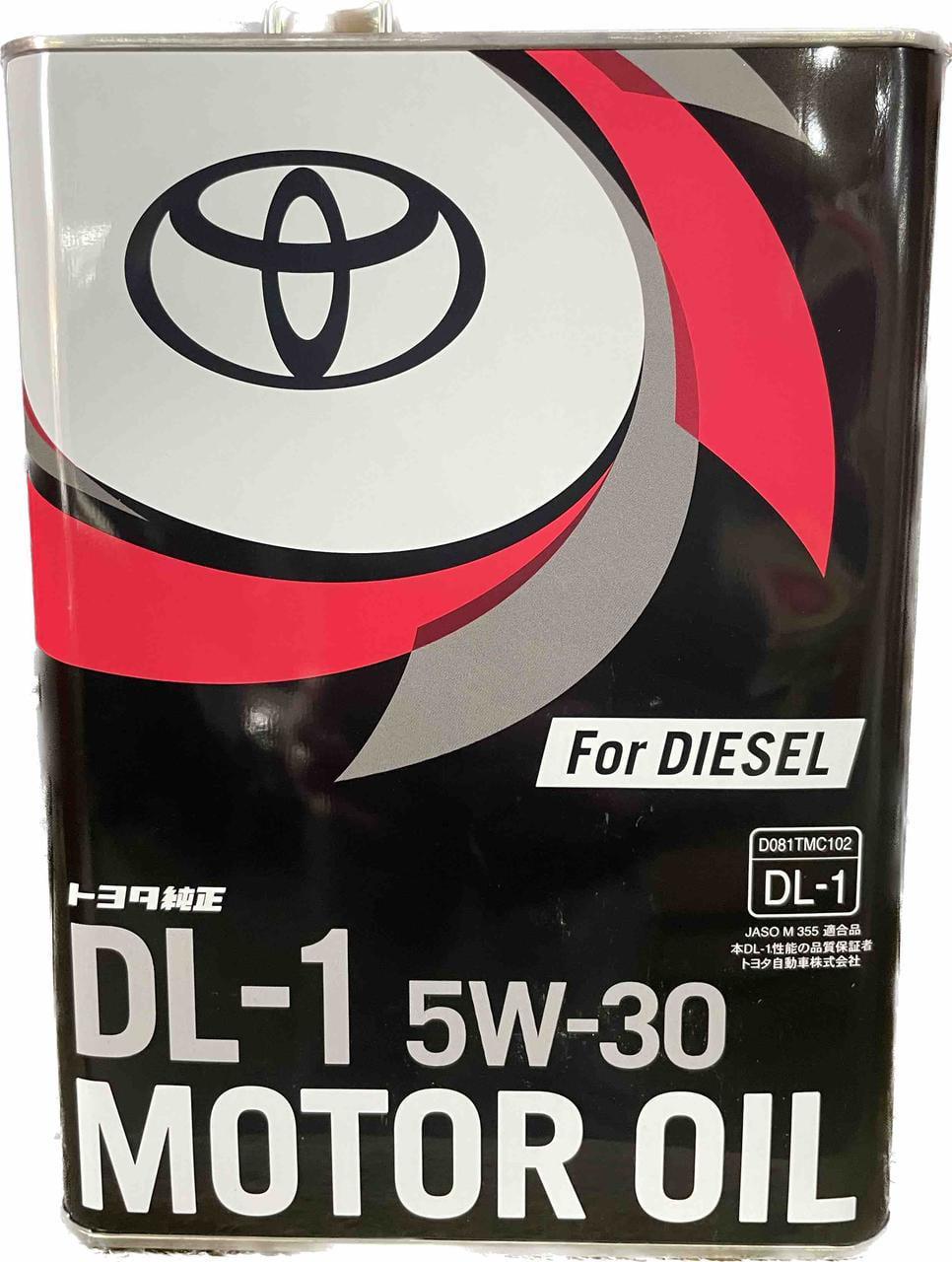 Моторное масло Toyota Diesel Oil DL1 5W-30 4 л (0888302805)