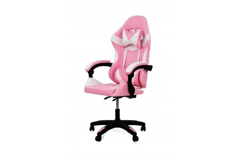 Кресло игровое Comfort Line SLIM кожзам/сетка Розовый/Белый/Черный (SLMR-124548)