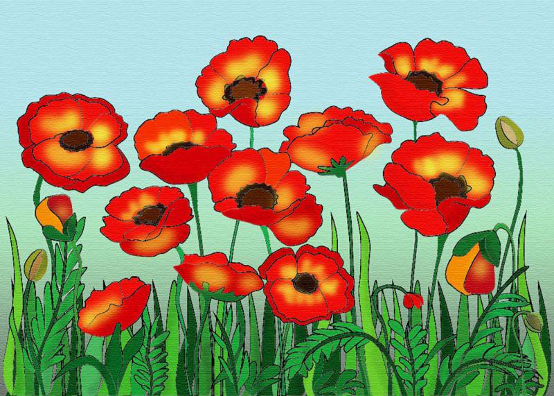 Картина за номерами Ідейка Маки 25x35 см (Id-7114/3)