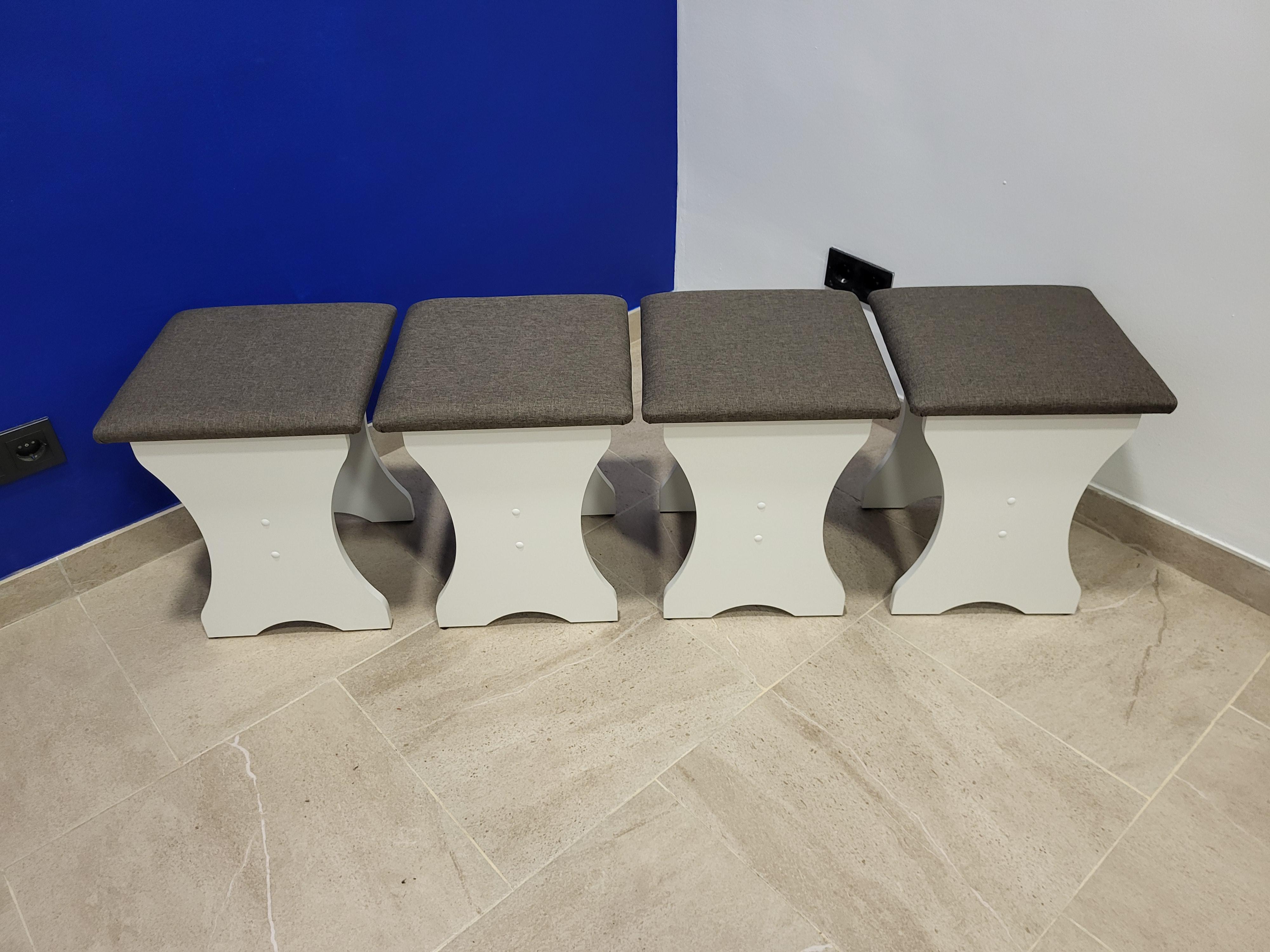 Комплект табуретів Сімейний 35х35х44 см 4 шт. Білий/Дорандо (TTTT-B-D)