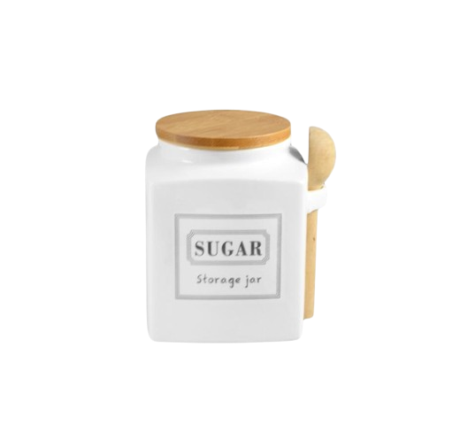 Банка для сахара Storage jar с ложкой 800 мл 10x10x13 см (MMS-MC4550-S)