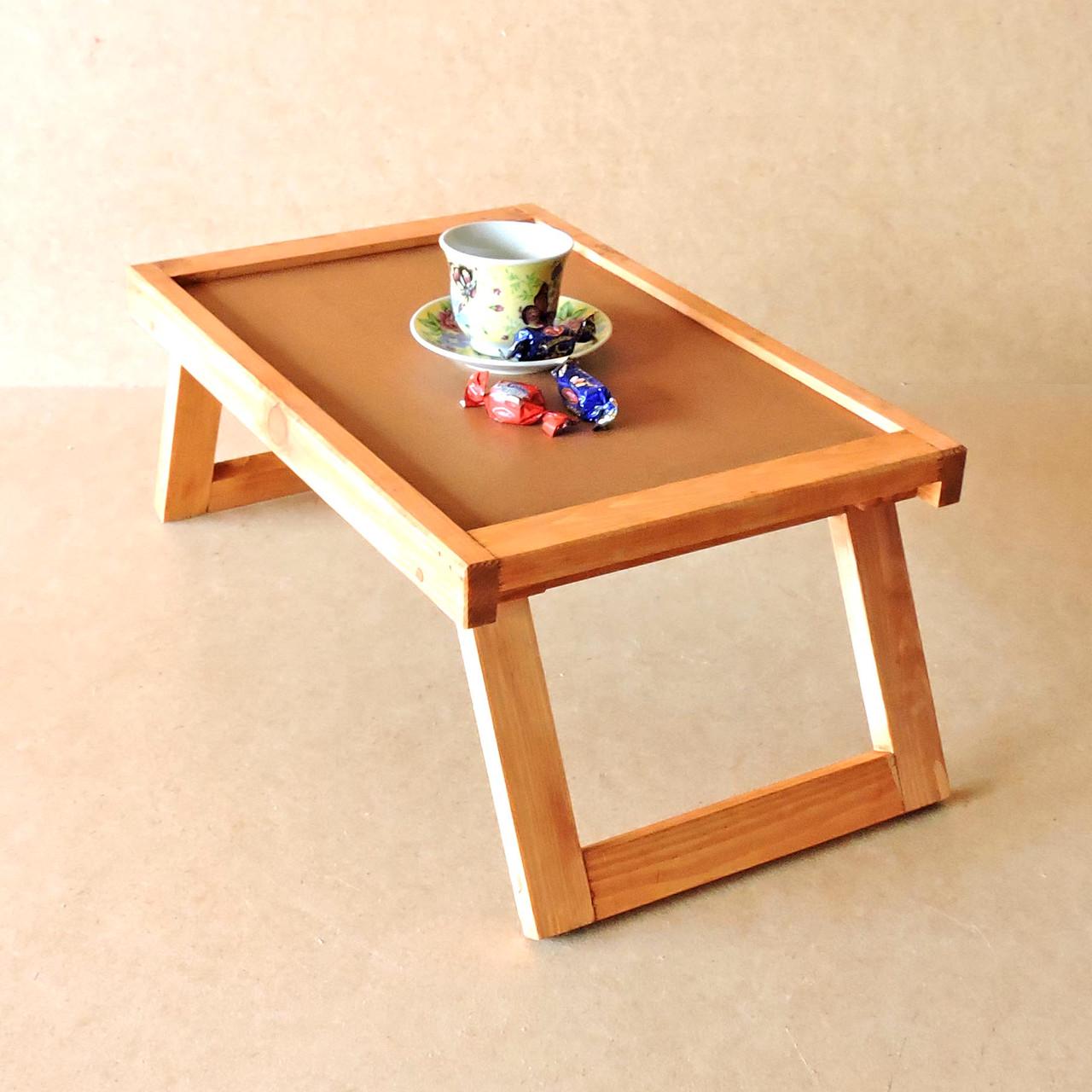 Столик-поднос для завтрака из дерева Невада Шафран (СТП-001406)