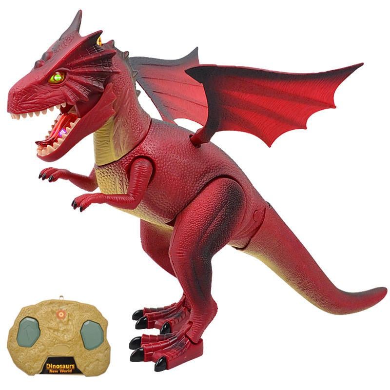 Радіокерована іграшка SUNROZ Dinosaur іграшковий динозавр LED Червоний (SUN0773) Радіокерована іграшка SUNROZ Dinosaur іграшковий динозавр LED Червоний (SUN0773)