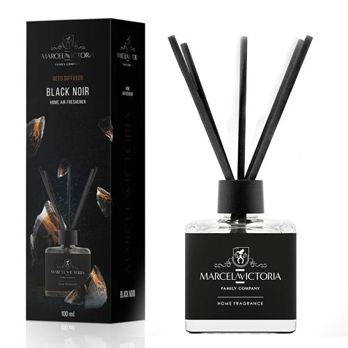 Ароматизатор рідкий Tasotti Reed diffuser Noir для дому офісу 100 мл Black - фото 1