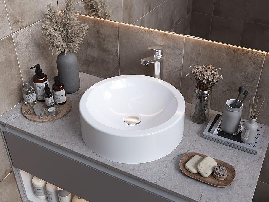 Умивальник накладний Status ADEL White (655) - фото 4