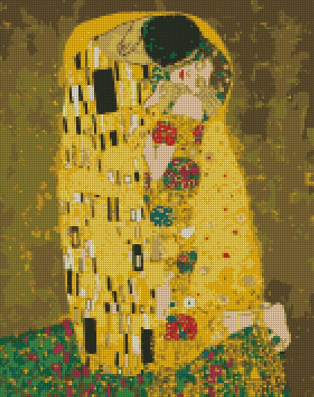 Мозаика алмазная/вышивка Аура поцелуя Густав Климт 40x50 см (AMO7045)