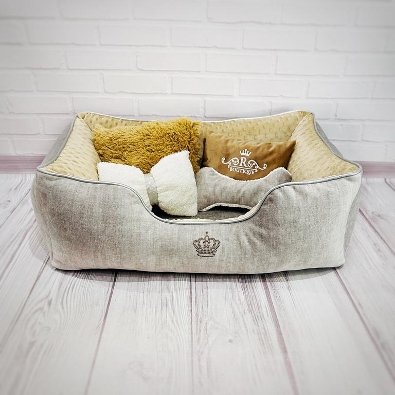 Лежанка для собак Amore mio Cane Брідж Boutique до 8 кг 70х50х23 см (DB-0073) - фото 5 Лежанка для собак Amore mio Cane Брідж Boutique до 8 кг 70х50х23 см (DB-0073) - фото 5