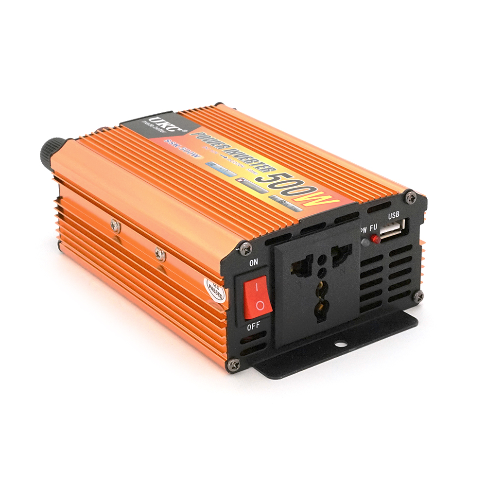 Инвертор напряжения UKC 500ВА с универсальной розеткой 300 Вт 12/220V (26617868)