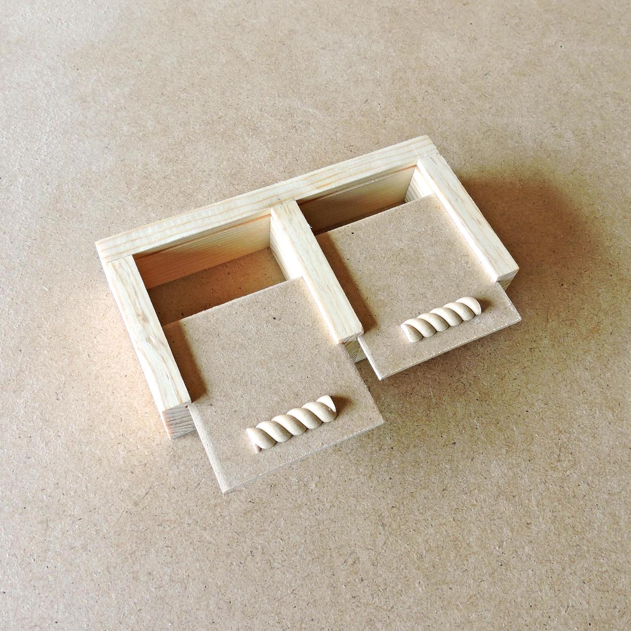 Пенал деревянный Нарцисс 2 10х20х4 см (ПНЛ-02102004)