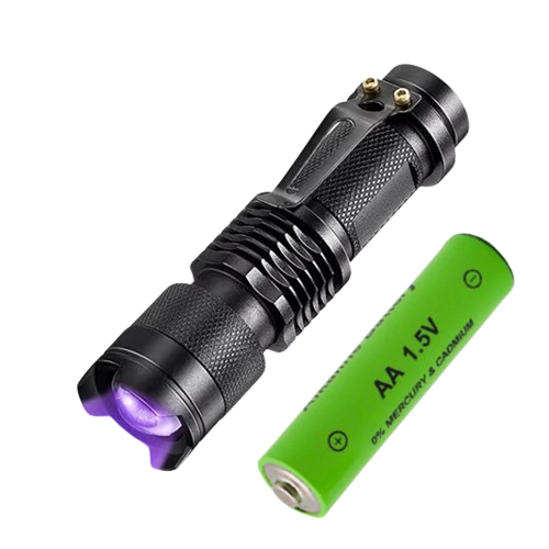 Ліхтарик ультрафіолетовий SK68 AA LED LED UV Flashlight 365/395 Portable Mini Lamp і 1 батарейка AA - фото 1 Ліхтарик ультрафіолетовий SK68 AA LED LED UV Flashlight 365/395 Portable Mini Lamp і 1 батарейка AA - фото 1