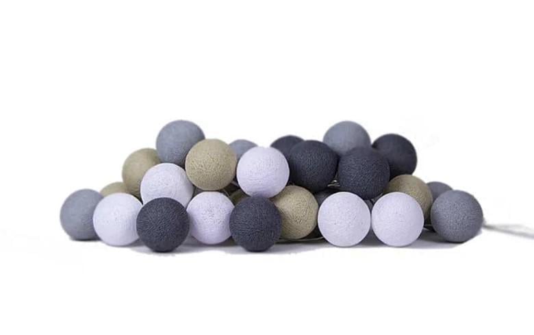Оригинальная гирлянда тайские фонарики CBL 20 шт. 3,7 м Sand Grey (5045)