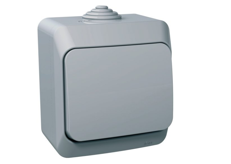 Вимикач Schneider IP44 Cedar Plus Сірий (16А) Вимикач Schneider IP44 Cedar Plus Сірий (16А)