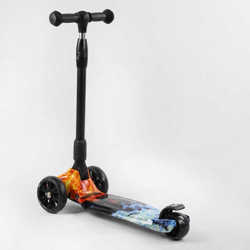 Самокат триколісний Best Scooter 76-455 MAXI 3 колеса PU зі світлом