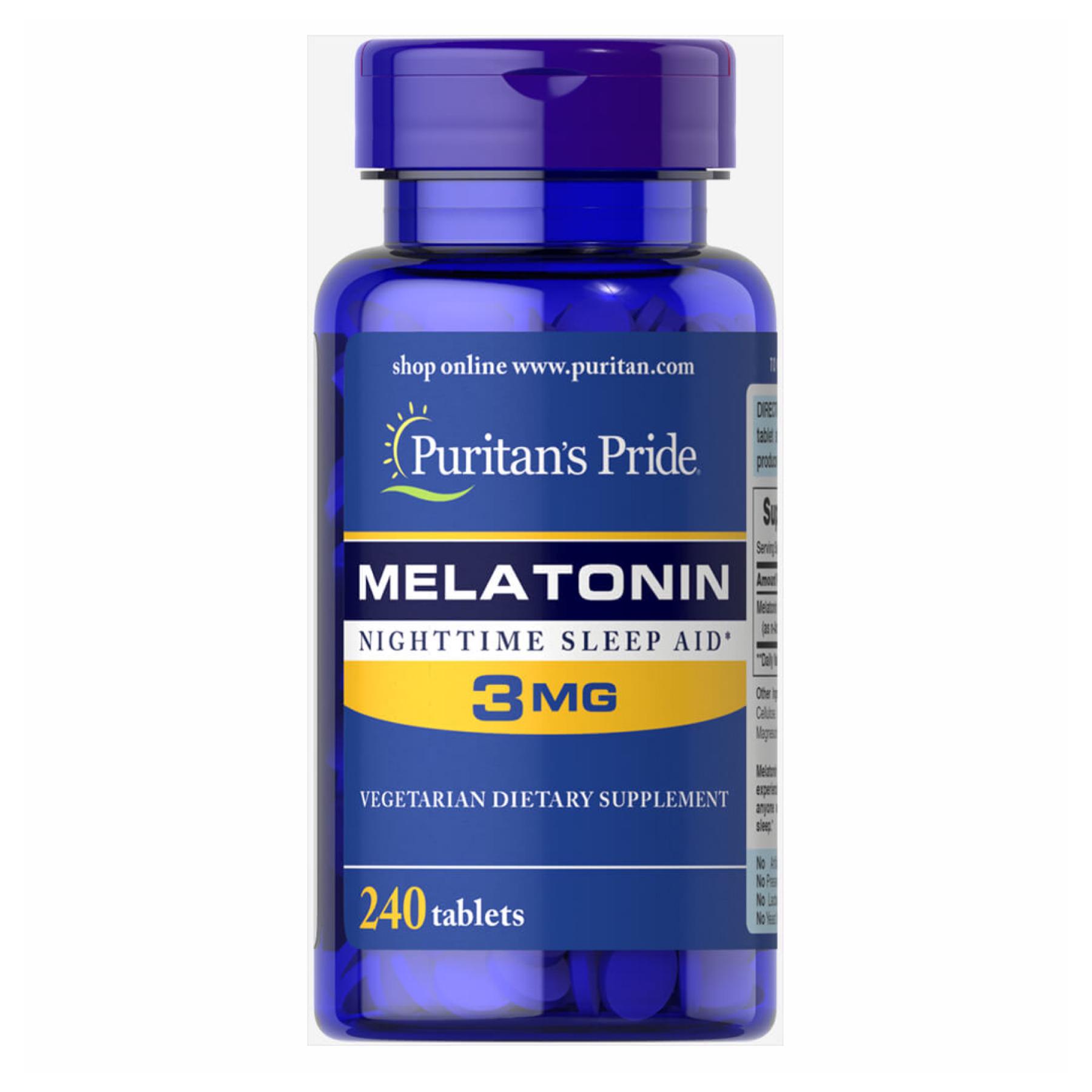 Натуральна добавка Melatonin 3mg 240 tabs (100-52-0829044-20)