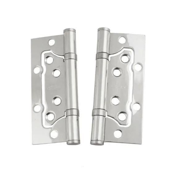 Петли-бабочки накладные для межкомнатных дверей FZB 100x63x2 2 шт. Хром