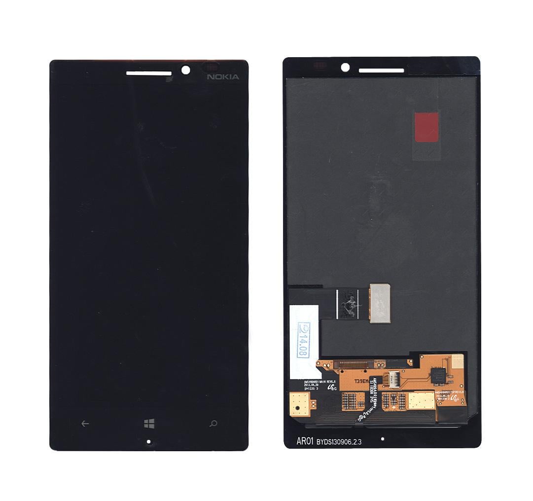 Матрица с тачскрином для телефона Nokia Lumia 930 Черный