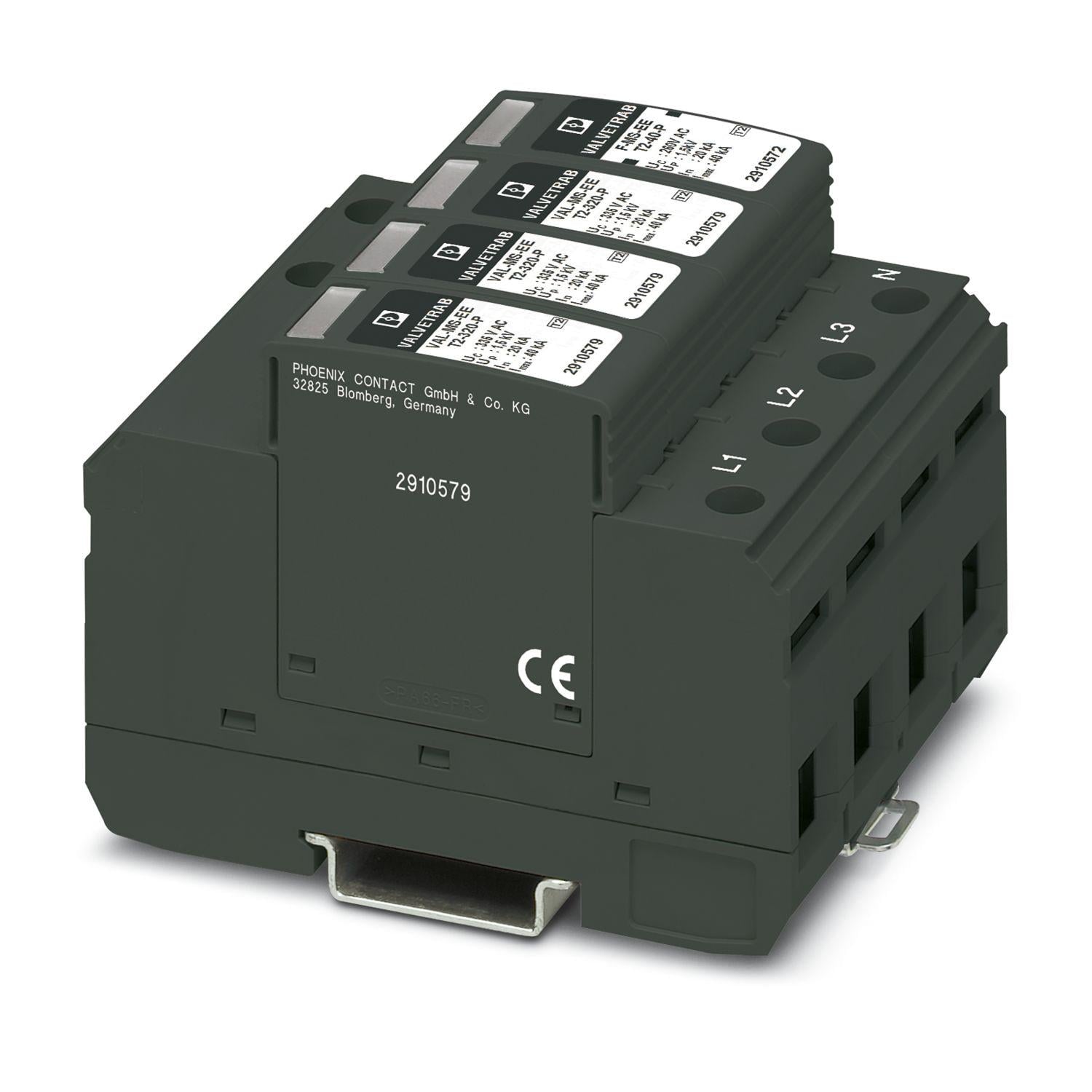 Устройство защиты от импульсных перенапряжений Phoenix Contact VAL-MS-EE-T2-3+1-320 тип 2 (2910575)
