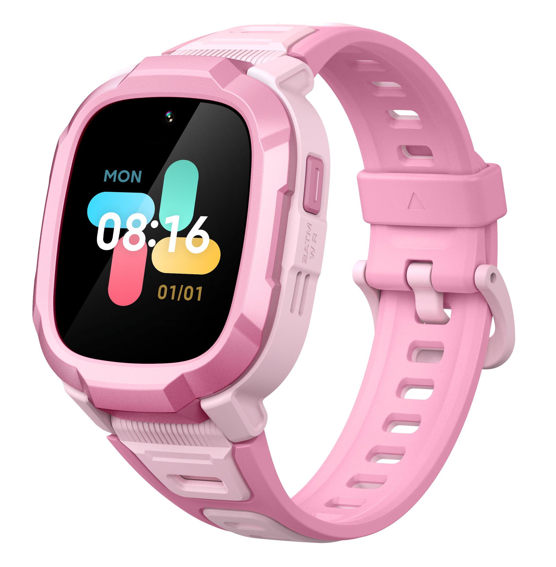 Смарт-часы детские Mibro P6 1,4" 4G/Wi-Fi/GPS видеозвонки Розовый (XPSWP004P)