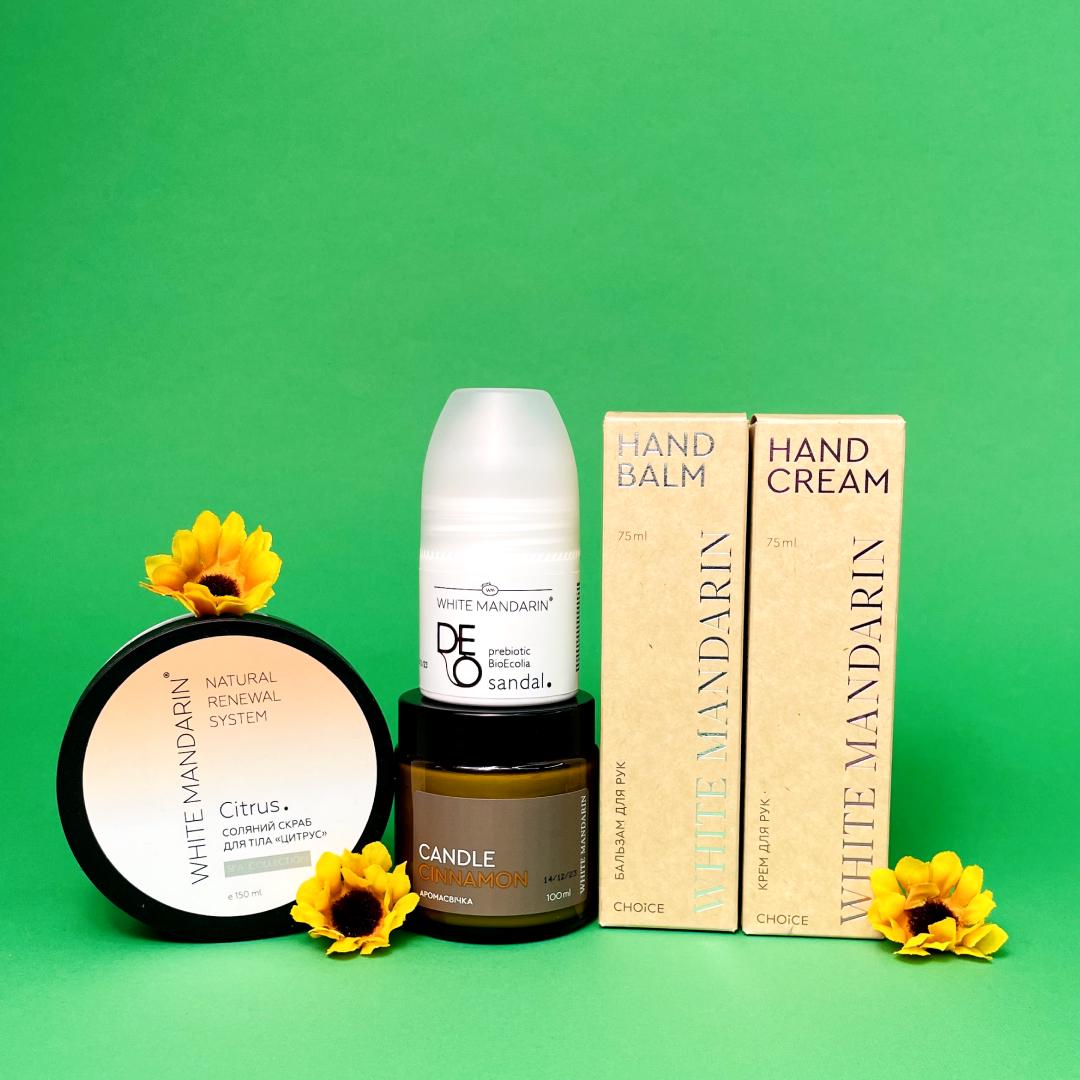 Подарунковий набір натуральної косметики Ніжне тіло для догляду за тілом та руками (9990046) - фото 2