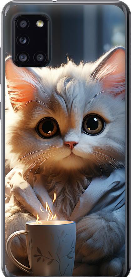 Чехол на Samsung Galaxy A31 A315F White cat (5646u-1908-42517) Чехол на Samsung Galaxy A31 A315F White cat (5646u-1908-42517)