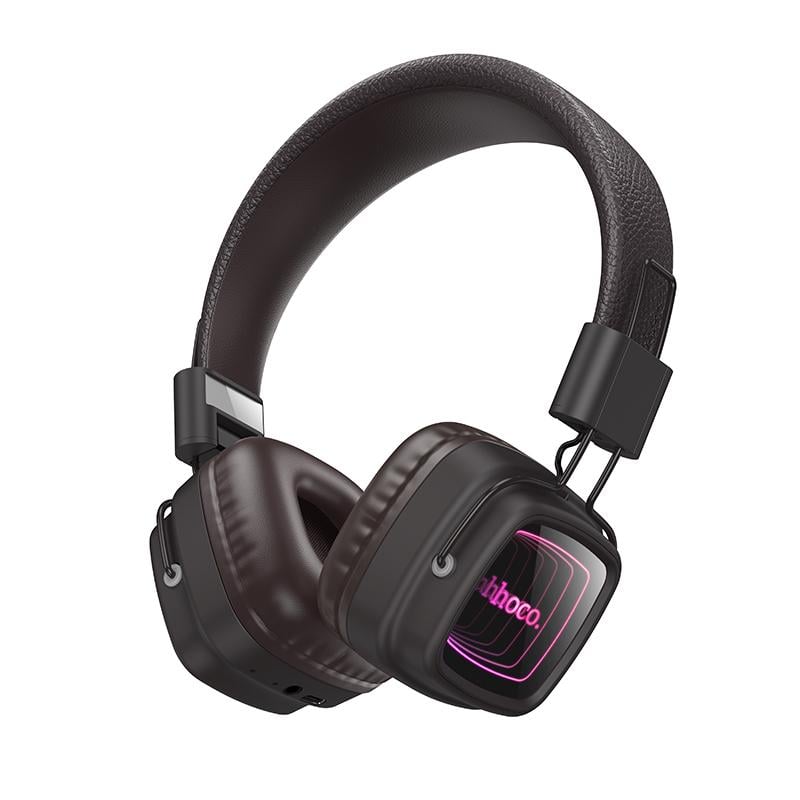 Навушники бездротові накладні Hoco W72 Earl Ⅲ abyss mirror BT headphones Brown (6942007680592)
