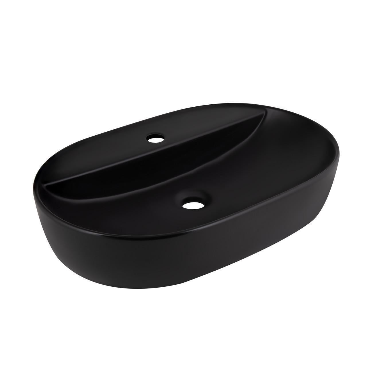 Раковина-чаша Qtap Scorpio 600х400х120 мм Matt black (QT142203MBMBN)