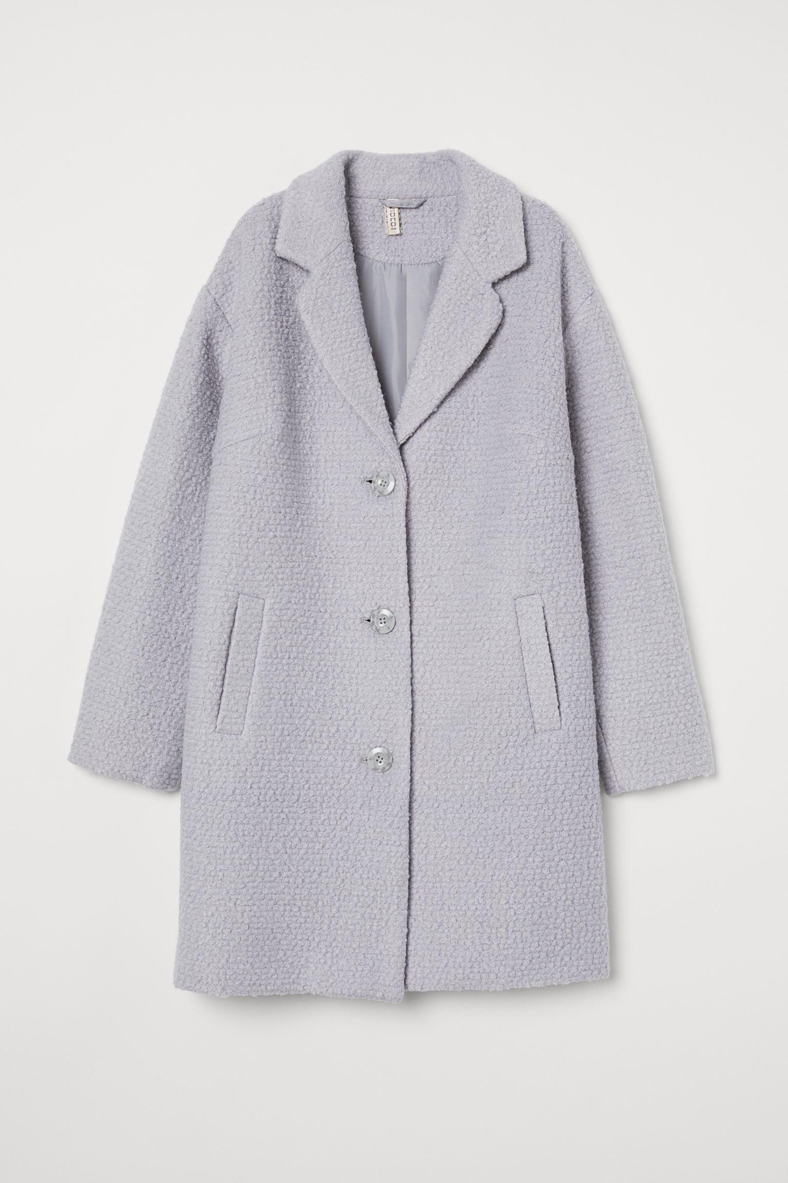 Пальто H&M L Серый (30078487821)