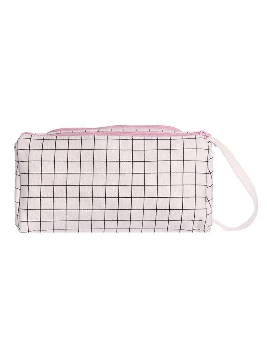 Пенал школьный на 2 отделения Special Белый в клетку