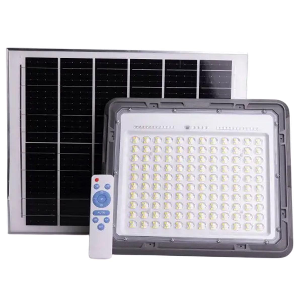 Уличный LED фонарь прожектор YIWU 600 LED 400 Вт с солнечной панелью и пультом Черный (147-102-HP-5-72)