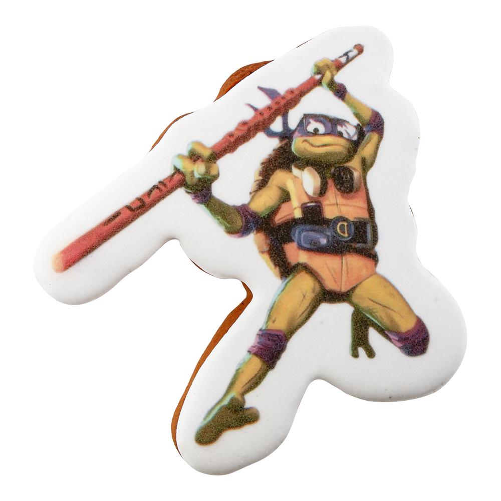 Пряник с принтом Крафт Печенье Подростки-мутанты Черепашки-ниндзя Донателло 45 г