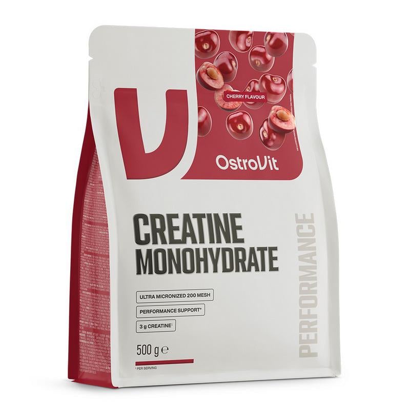 Креатин моногідрат без цукру OstroVit Creatine Monohydrate 500 г Вишня