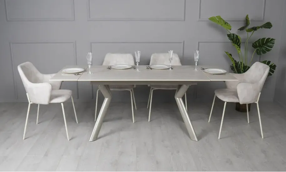 Стол раскладной Давон 1400/2000x800x750 мм Бежевый (701808) - фото 9 Стол раскладной Давон 1400/2000x800x750 мм Бежевый (701808) - фото 9