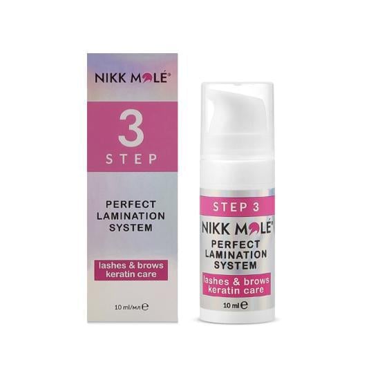 Засіб для ламінування вій та брів NIKK MOLE Perfect Lamination STEP №3 Lashes & Brows Keratin Care професійний (011051)