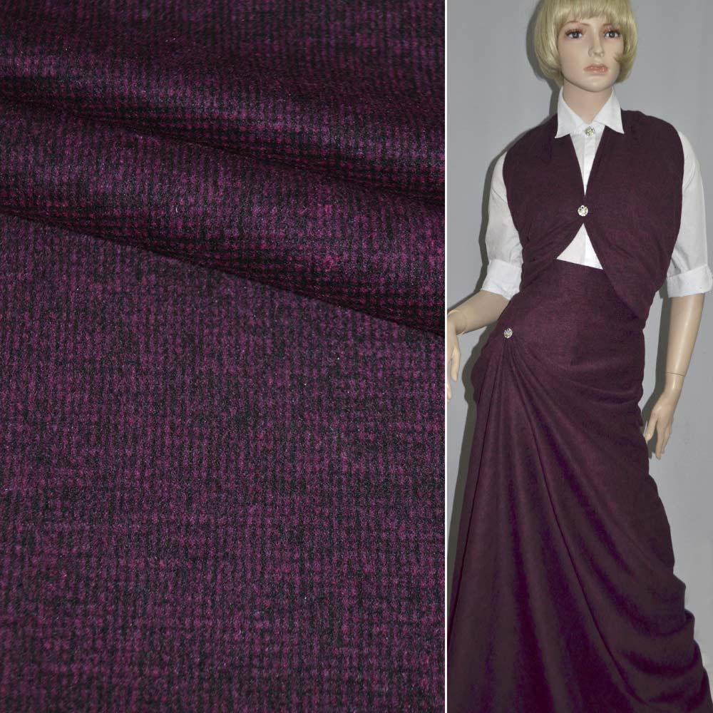 Тканина костюмна з ворсом клітина дрібна ширина 150 см Рожевий (13021.003) - фото 2 Тканина костюмна з ворсом клітина дрібна ширина 150 см Рожевий (13021.003) - фото 2