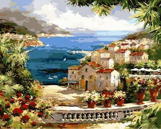 Картина по номерам Mariposa "Вид на гавань" 40x50 см (MR-Q2134)