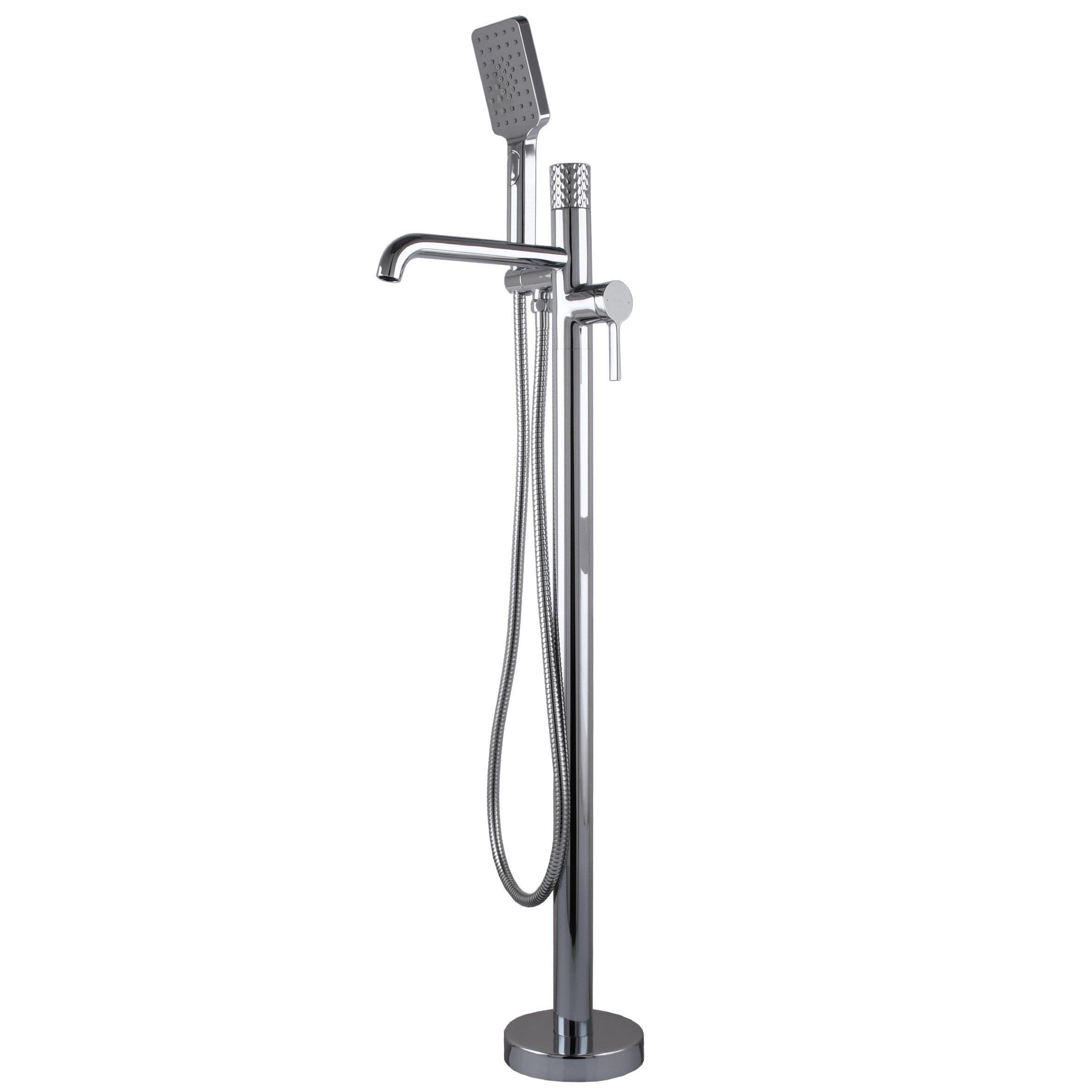 Смеситель для ванной напольный TOPAZ MODERNO TMD-33113R-H78A латунный с душем (000031498)