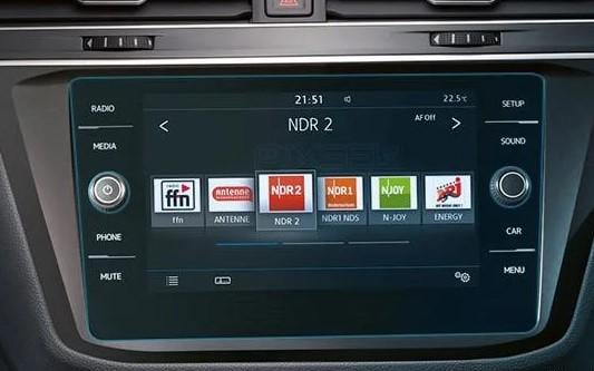 Защитное стекло Pixsel гибридное матовое на монитор Volkswagen TIGUAN 10,9" 2017-2018
