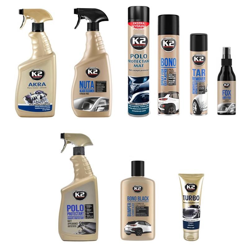 Набор профессиональный по уходу за авто K2 9 ед. (na_119)