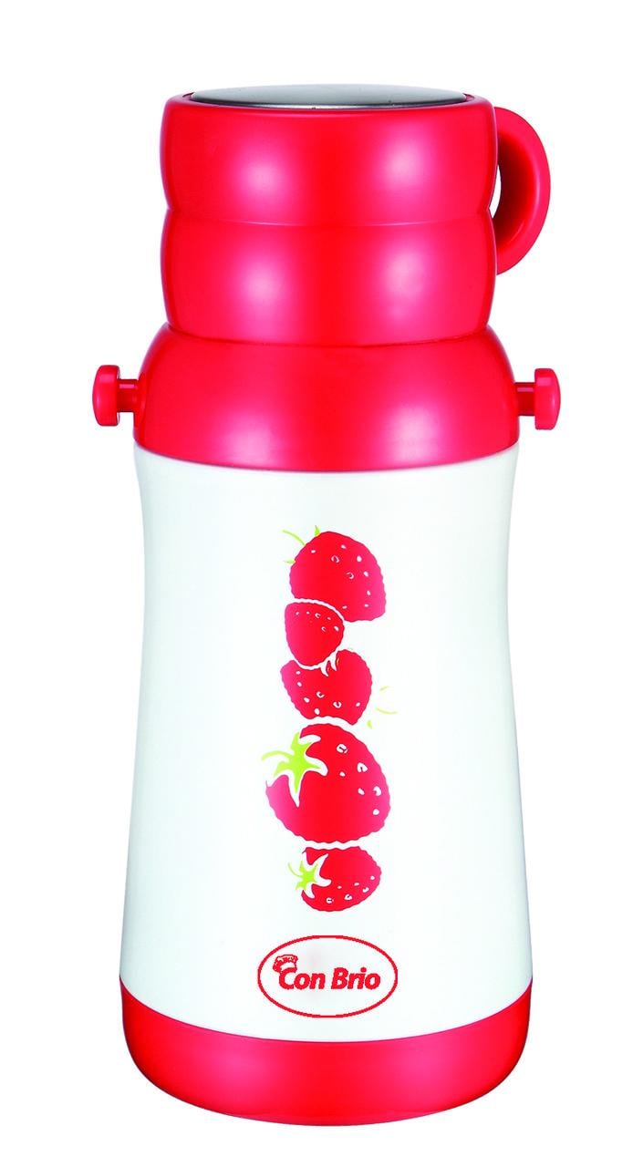 Термос питний Con Brio з нержавіючої сталі 0,35 л Червоний (CB-341)