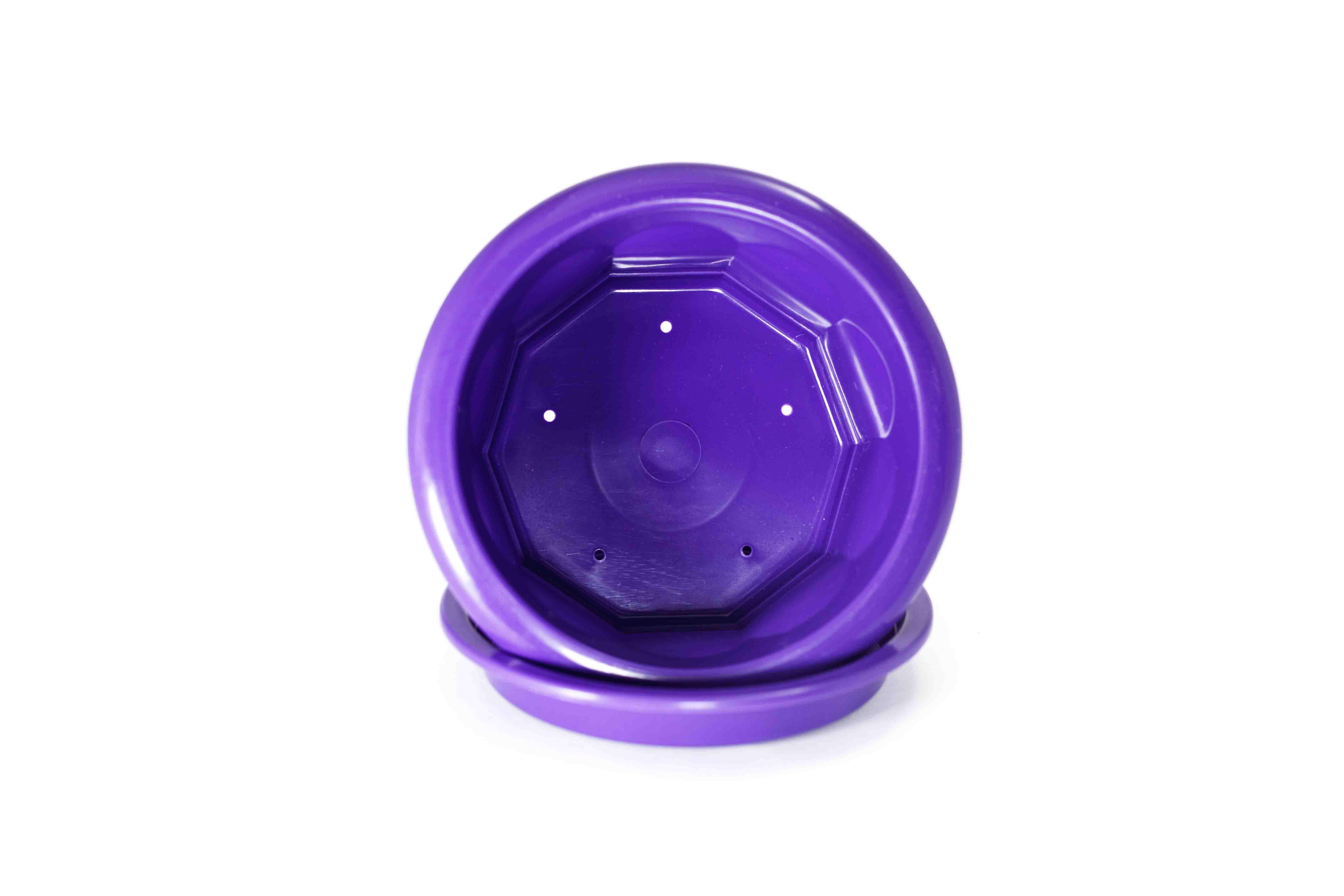 Горщик Тюльпан Ø 14x7,5 см 0,5 л Фіолетовий - фото 3