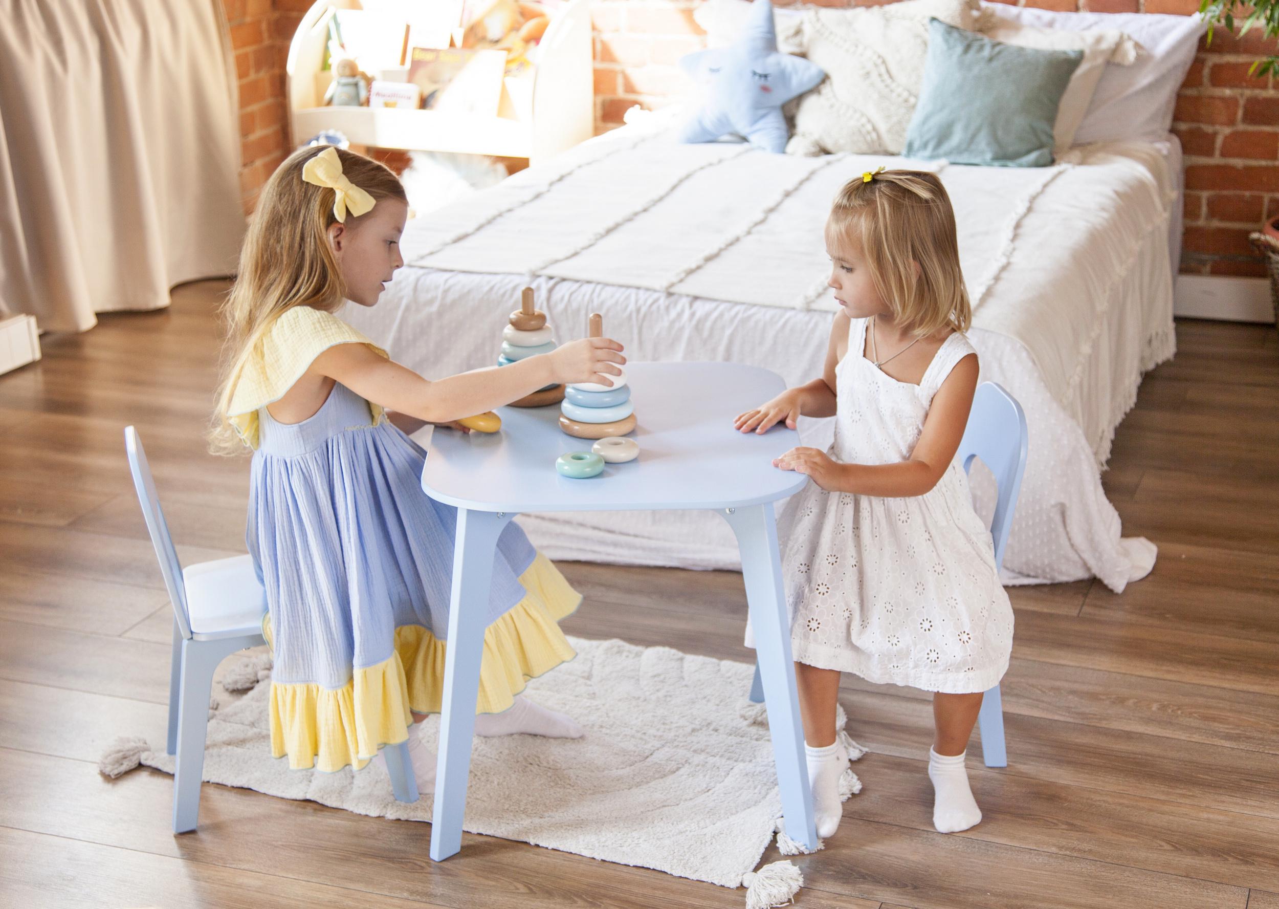 Детский столик и два стульчика Tatoy для детей 2-4 лет Голубой - фото 7 Детский столик и два стульчика Tatoy для детей 2-4 лет Голубой - фото 7