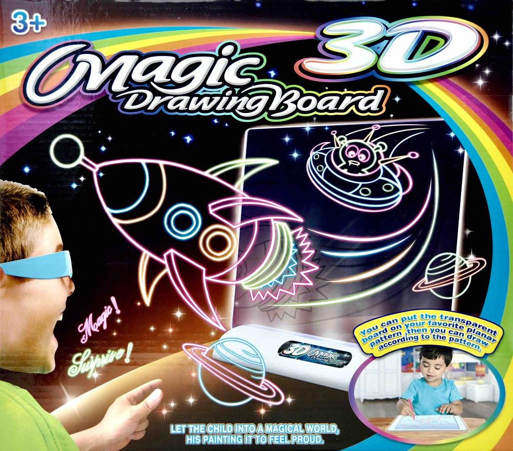 Дошка для малювання з 3D-ефектом Toy Magic Космос